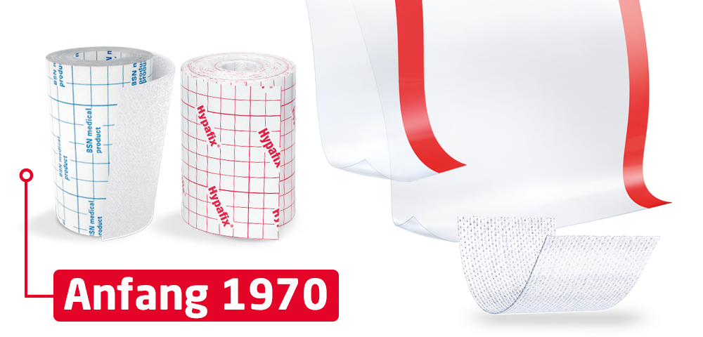 Abgebildet sind zwei Beispiele für vollflächige Fixierung von Leukoplast und der Zeitstempel der 1970er. Abgebildet sind zwei Beispiele für vollflächige Fixierung von Leukoplast und der Zeitstempel der 1970er.